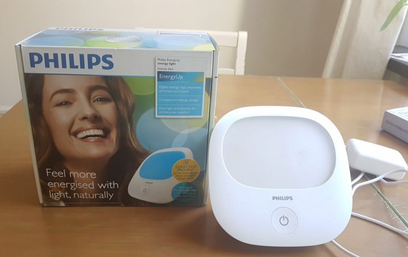 Plus de détails sur la lampe de luminothérapie EnergyUp à lumière bleue de Philips